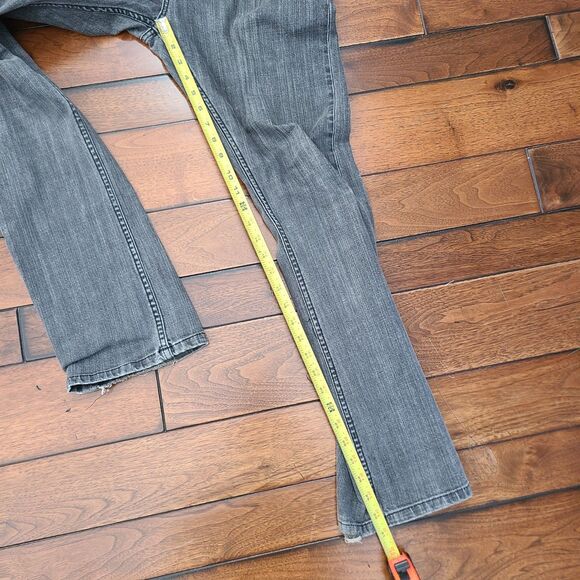 RVCA X Leo Romero Jeans Men's Size 33x31 Gray Straight Leg Skate Surf - Picture 11 of 13